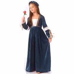 RUBIES. Déguisement Reine Médiévale Juliette fille. 4 ans. Enfant