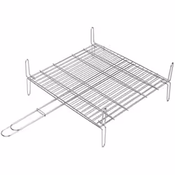Grille de barbecue - SAUVIC - Renforcée - Métal - Durable - Idéale pour grillades