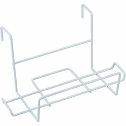 Support Balcon BLANC Solide Robuste pour Jardinières Plastifié Acier Sauvic 03230 - 60 x 18 x 23 cm - Support Bac à Fleur en ...