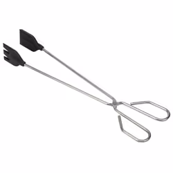 Pinces De Cuisine Avec Pelle En Nylon. Matériel: Acier Inoxydable/Nylon. Mesure: 35cm (longueur).