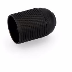 Douille Filetée E27 Homolguée Noire Solera 6829crn