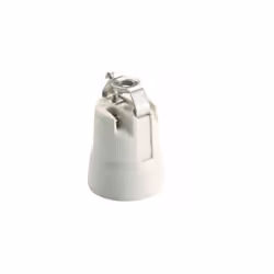 Douille en porcelaine série 678 avec bornes à vis, protection anti-rotation, évasée, protégée contre les chocs électriques, f ...