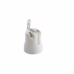 Douille en porcelaine série 678 avec bornes à vis, protection anti-rotation, évasée, protégée contre les chocs électriques, f ...