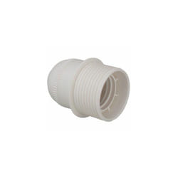 Douille E27 4A 250V corps fileté t blanc