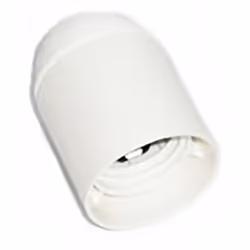 Portalampara Thread E27 Caractéristiques électriques 4A 250V Corps lisse. Couleur blanche Réf. 6829clb Entrée filetée M10 100 ...