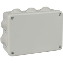 Boîte de dérivation rectangulaire IP55 - 10 entrées - 153 x 110 x 55 mm Solera