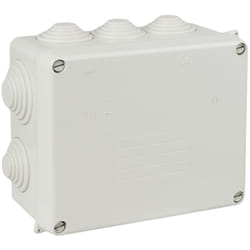 Boîte de dérivation rectangulaire IP55 10 entrées - 160 x 135 x 70 mm Solera