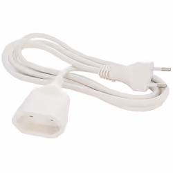 Rallonge Électrique 2x1mm 2m Blanche 10a 250v Máx. 2300w 8672/1 Solera