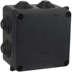 Boîte de dérivation carrée IP55 - 100 x 100 x 55 mm - 7 entrées Solera