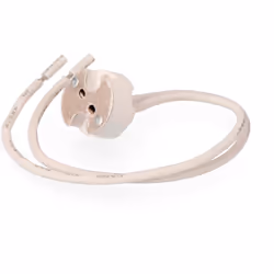 Douille mr-16 bi-pin gu5.3/6.35 12v. Céramique. Avec câble silicone 15cm (fixation par pression) pgu56 solera. Mr-16 bi-pin g ...