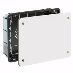 Boîte de connexion encastrée 194x154x50. 8 entrées pour tubes Ø25, 2 entrées pour tube Ø32 et 6 entrées pour tube Ø40. Constr ...