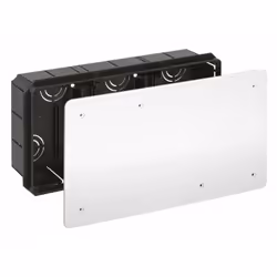 Boîte de jonction et de registre. Pour installation encastrée. Avec entretoises (type européen). 300x160x70. 14 entrées pour  ...