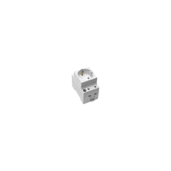 Solera - Embase latérale tt 16A 250V pour rail métal blanc 99B