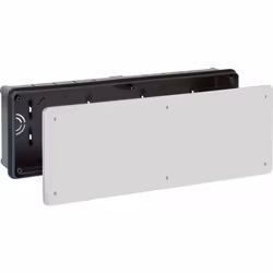 Boîte de jonction et de dérivation pour installation encastrée, 30 entrées pour tube de 32 mm de diamètre, couvercle avec gri ...