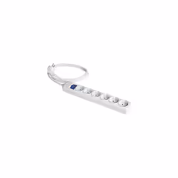 La base multiple 2P+T Schuko 6 prises est une solution pratique et sûre pour la distribution d'énergie à la maison ou au bure ...