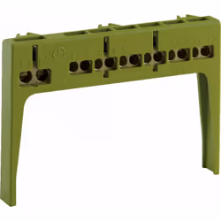 Porte bornier de terre avec une barrette pour coffret indubox et tableaux encastrables SOLERA. Dispose d'une barrette de conn ...