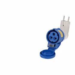 Adaptateur coudé. Tension d'emploi: 230V. Indice de protection IP44. Faites votre choix de Socle et fiche 220V SOLERA dans no ...