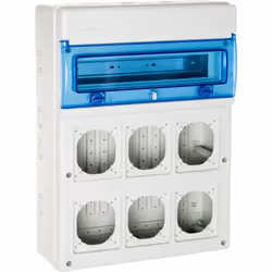 Coffret modulaire étanche 1316PV6 Solera - 1x16 modules Coffret modulaire disposant d'un certificat d' étanchéité IP65 et de  ...