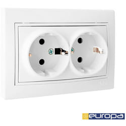 Solera - Double Prise T/Tl Avec Obturateur 16a 250v Erp60/2u