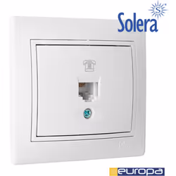 Prise de téléphone rj11 à encastrer 83x81mm mécanisme complet solera erp84u. . . . PS_brand :SOLERA Indice de Protection IP : ...