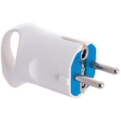 Solera - Fiche Schuco 4.8mm 16a 250v T/Tl Blanche. Avec Anneau Pour Un Retrait Facile. 6566a.