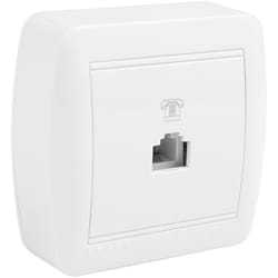 Solera - Prise telephone tj11 (4 voies) 74x72x28mm s. mural