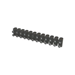 Solera - Barrette de connexion 'domino' 12 entrées 4mm² noire 10