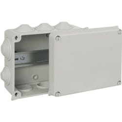 Boîte de dérivation rectangulaire IP55 - 160 x 135 x 70 mm - 10 entrées Solera