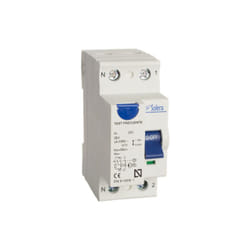 Solera - Différentiel 2P avec 2 modules (40A 300mA 230V) fixation par rail din 35mm IP20 8x7,4x3,5cm coloris blanc