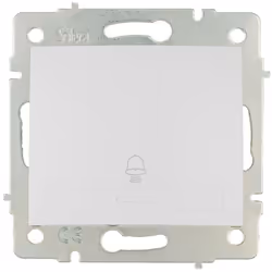 Bouton poussoir sonnette 10a 250v Contacts argent haute resistance a la casse. Connexion par vis. Cadre a part. Indice de Pro ...