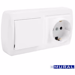 Base Double Bipolaire T/Tl + Commutateur Et Avec Obturateur 148x72x42mm. Courant Normal 10ax 250v. Entrees Pour Canaux De 10x ...