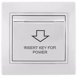 Interrupteur De Carte. 10a 250v Contacts En Argent De Haute Resistance A La Casse. Fixation Par Vis. À Encastrer. Couleur Bla ...