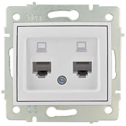 Double Prise De Donnees Rj4 Cat6 S.europa Solera Erp88/2
