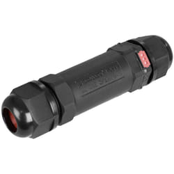 EDM - Raccordement luminaires avec valve anti-condensation 10x2,6cm 3p ip68 black series (retractilé) solera ce-3pv