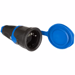 Base a air en caoutchouc avec couvercle 16a 250v t/tl ip54 4.8mm noir. Solera 57. Connexion à vis. Possibilite d utiliser un  ...