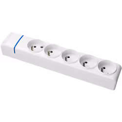 Caractéristiques du bloc multiprise 5 prises 2P+T 16A Solera : Modèle : bloc multiprise 5 prises 2P+T 16A Couleur(s) : blanc  ...