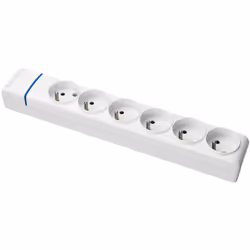 Caractéristiques du bloc multiprise 6 prises 2P+T 16A Solera : Modèle : bloc multiprise 6 prises 2P+T 16A Couleur(s) : blanc ...