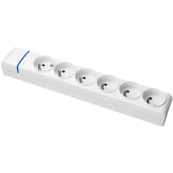 Solera - Multiprise Blanche 6 prises 2P+T 16A