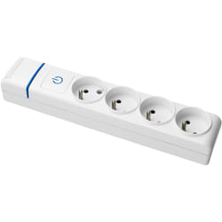 Solera - Multiprise Blanche interrupteur lumineux 4 prises 2P+T 16A