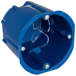Solera - Boîtier universel pour mécanismes à cloisons crées - bleu 5625A - pour 1 élément - encastrement Ø68x60mm - 2 en