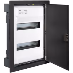 Coffret modulaire encastré - Solera - Metalbox - 2 rangées - Métal anthracite