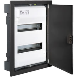 Coffret modulaire encastré - Solera - Metalbox - 2 rangées - Métal anthracite
