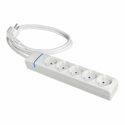 Solera Rallonge 5 Prises Schuko Blanc