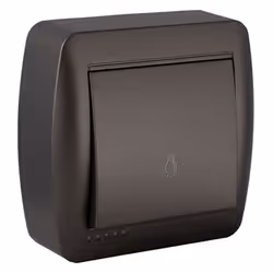 [Puissance] Bouton lumineux puissant de 10A 250V~ pour une installation de surface fiable. [Couleur] Fini graphite élégant po ...