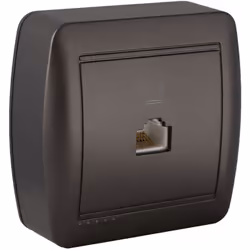 Caractéristiques de la prise RJ45 en saillie Solera : Modèle : prise RJ45 catégorie 5 Couleur(s) : anthracite Installation :  ...