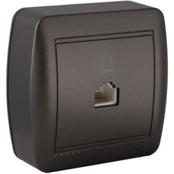 Solera - Prise RJ45 Cat 5 en saillie - Noir graphite