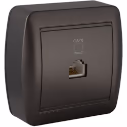 Caractéristiques de la prise RJ45 en saillie Solera : Modèle : prise RJ45 catégorie 6 Couleur(s) : anthracite Installation :  ...