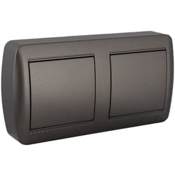 Solera - Double Boîte horizontale en saillie - Noir graphite
