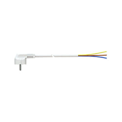 Cable Avec Fiche Schuko 1m 3x1.5mm 4.8mm 16a 250v T/tl Blanc. Solera 7000/1. Solera