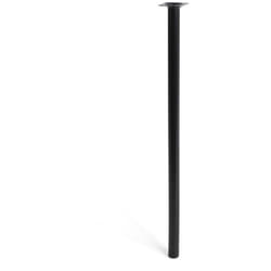 EDM - Pied cylindrique en acier couleur noire mod. 401g. dimensions ø3x70cm 2-401g.700.03 rei